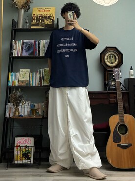 「JERZEES（ジャージーズ）のアイテム」を使った、ハルさん（メンズ・179cm）の夏コーディネート