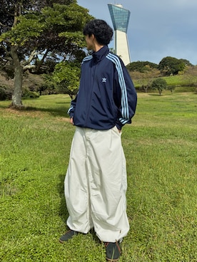 「アイテム（ジャージ）」を使った、ハルさん（メンズ・179cm）の秋コーディネート