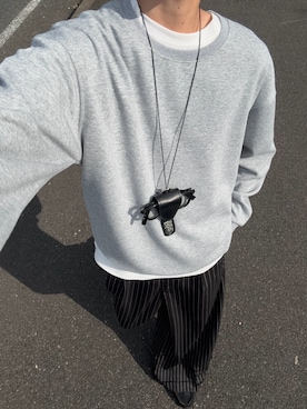 「ストライプ」｜ハルさん（メンズ・179cm）の秋コーディネート