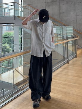 「MERRELL（メレル）のアイテム」を使った、ハルさん（メンズ・179cm）の夏コーディネート