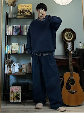 「niko and...（ニコアンド）のアイテム」を使った、ハルさん（メンズ・179cm）の秋コーディネート