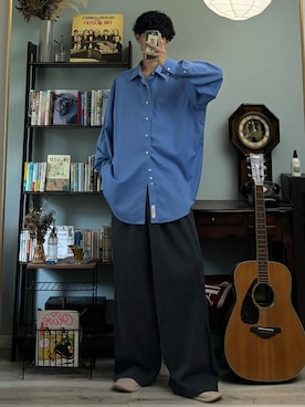 「アイテム（シャツ/ブラウス）」を使った、ハルさん（メンズ・179cm）の秋コーディネート