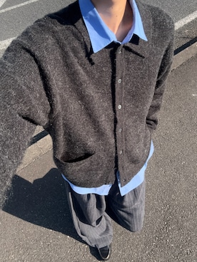 「アイテム（カーディガン/ボレロ）」を使った、ハルさん（メンズ・179cm）の秋コーディネート