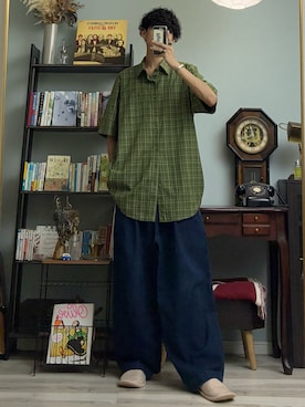 「アイテム（シャツ/ブラウス）」を使った、ハルさん（メンズ・179cm）の夏コーディネート
