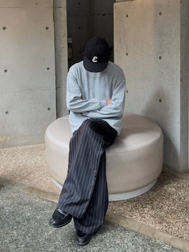 「EKAL（エカル）のアイテム」を使った、ハルさん（メンズ・179cm）の春コーディネート