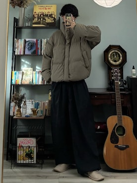 「アイテム（ダウンジャケット/コート）」を使った、ハルさん（メンズ・179cm）の秋コーディネート