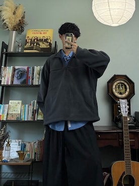 「アイテム（トップス）」を使った、ハルさん（メンズ・179cm）の秋コーディネート