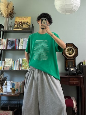 「アイテム（スウェットパンツ）」を使った、ハルさん（メンズ・179cm）の夏コーディネート