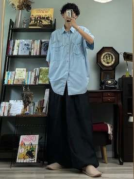 「Utusiyo（ウツシヨ）のアイテム」を使った、ハルさん（メンズ・179cm）の夏コーディネート