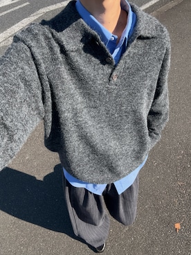 「YOLO（ヨーロ）のアイテム」を使った、ハルさん（メンズ・179cm）の秋コーディネート