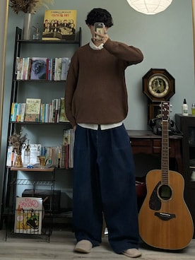 「niko and...（ニコアンド）のアイテム」を使った、ハルさん（メンズ・179cm）の秋コーディネート