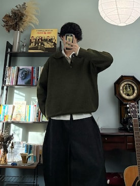 「アイテム（シャツ/ブラウス）」を使った、ハルさん（メンズ・179cm）の秋コーディネート