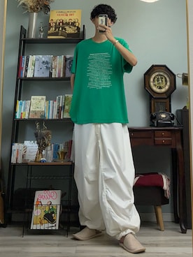 「ミリタリーコーデ」｜ハルさん（メンズ・179cm）の夏コーディネート