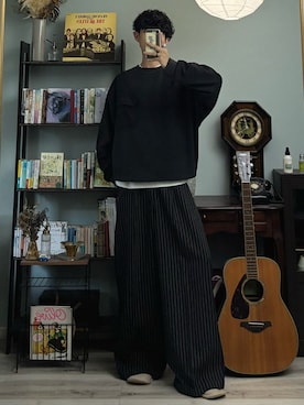 「アイテム（スウェット）」を使った、ハルさん（メンズ・179cm）の秋コーディネート