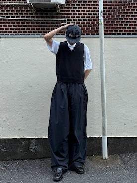 「elldu（エルドゥ）のアイテム」を使った、ハルさん（メンズ・179cm）の夏コーディネート