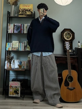 「niko and...（ニコアンド）のアイテム」を使った、ハルさん（メンズ・179cm）の秋コーディネート