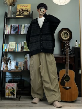 「レイヤード」｜ハルさん（メンズ・179cm）の秋コーディネート