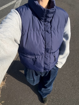 「アイテム（ダウンベスト）」を使った、ハルさん（メンズ・179cm）の冬コーディネート