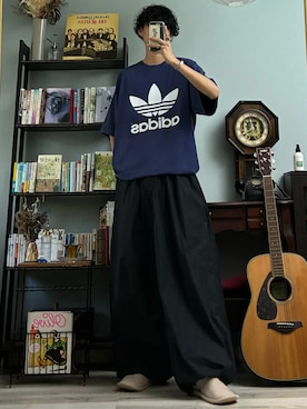 「ナイロンパンツ」｜ハルさん（メンズ・179cm）の夏コーディネート