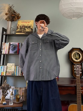 「YOLO（ヨーロ）のアイテム」を使った、ハルさん（メンズ・179cm）の春コーディネート