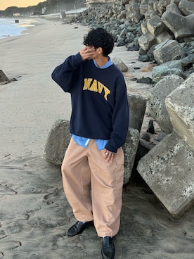 「BROOKS BROTHERS（ブルックスブラザーズ）のアイテム（シャツ/ブラウス）」を使った、ハルさん（メンズ・179cm）の秋コーディネート