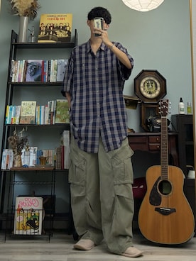 「L.L.Bean（エルエルビーン）のアイテム」を使った、ハルさん（メンズ・179cm）の夏コーディネート