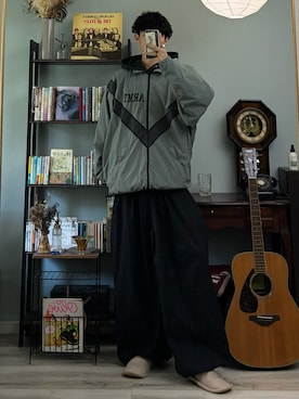 「アイテム（ミリタリージャケット）」を使った、ハルさん（メンズ・179cm）の秋コーディネート