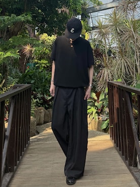 「EKAL（エカル）のアイテム」を使った、ハルさん（メンズ・179cm）の夏コーディネート