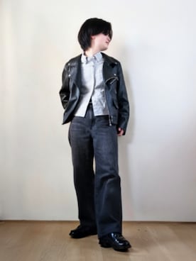 「ADRER（アドラー）のアイテム（ブルゾン）」を使った、Lily/148cm×ﾎﾞｰｲｯｼｭさん（メンズ・148cm）の春コーディネート