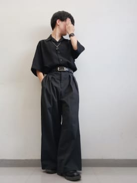 「アイテム（ローファー）」を使った、Lily/低身長×ﾎﾞｰｲｯｼｭさん（メンズ・148cm）の夏コーディネート