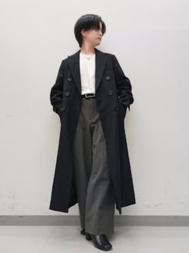 「アイテム（ダウンジャケット/コート）」を使った、Lily/低身長×ﾎﾞｰｲｯｼｭさん（メンズ・148cm）の秋コーディネート
