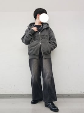 「アイテム（ネックレス）」を使った、Lily/低身長×ﾎﾞｰｲｯｼｭさん（メンズ・148cm）の秋コーディネート