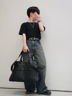 「アイテム（パンツ）」を使った、Lily/低身長×ﾎﾞｰｲｯｼｭさん（メンズ・148cm）の夏コーディネート