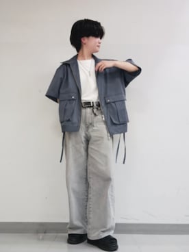 「GU（ジーユー）のアイテム」を使った、Lily/低身長×ﾎﾞｰｲｯｼｭさん（レディース・148cm）の夏コーディネート