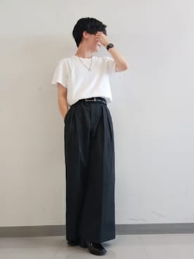 「アイテム（シューズ）」を使った、Lily/低身長×ﾎﾞｰｲｯｼｭさん（メンズ・148cm）の秋コーディネート