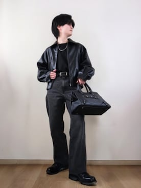 「WEGO（ウィゴー）のアイテム（アクセサリー）」を使った、Lily/148cm×ﾎﾞｰｲｯｼｭさん（メンズ・148cm）の冬コーディネート