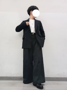 「アイテム（ドレスシューズ）」を使った、Lily/低身長×ﾎﾞｰｲｯｼｭさん（メンズ・148cm）の秋コーディネート