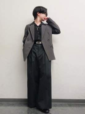 「アイテム（パンツ）」を使った、Lily/低身長×ﾎﾞｰｲｯｼｭさん（メンズ・148cm）の秋コーディネート