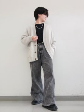 「アイテム（シューズ）」を使った、Lily/低身長×ﾎﾞｰｲｯｼｭさん（メンズ・148cm）の秋コーディネート