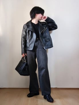 「ADRER（アドラー）のアイテム（ブルゾン）」を使った、Lily/148cm×ﾎﾞｰｲｯｼｭさん（メンズ・148cm）の春コーディネート