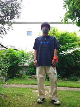 「アイテム（バングル/リストバンド）」を使った、ryusk.81さん（メンズ・163cm）の春コーディネート