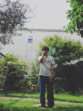 「TES（テス）のアイテム」を使った、ryusk.81さん（メンズ・163cm）の夏コーディネート