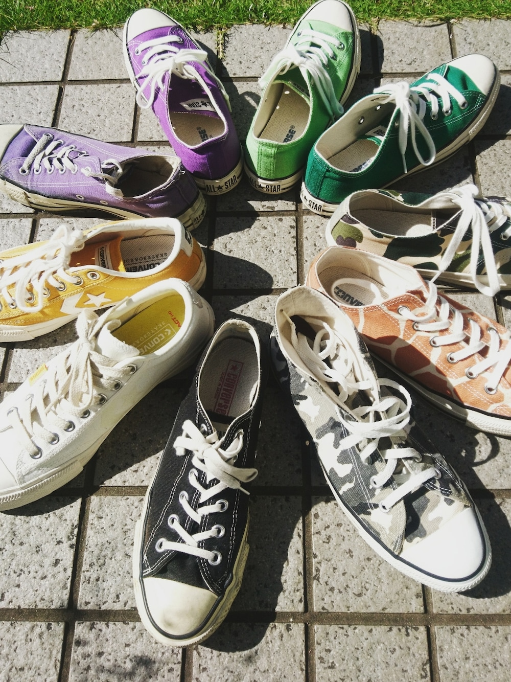 「converse、コンバース、コンバース オールスター、allstar、オールスター、スニーカー、ローテクスニーカー、バスケットシューズ、キャンバススニーカー」｜「CONVERSEのアイテム（スニーカー、ブラック系）」を使った、ryusk.81さん（メンズ・163cm）の夏コーディネートの1枚目の写真