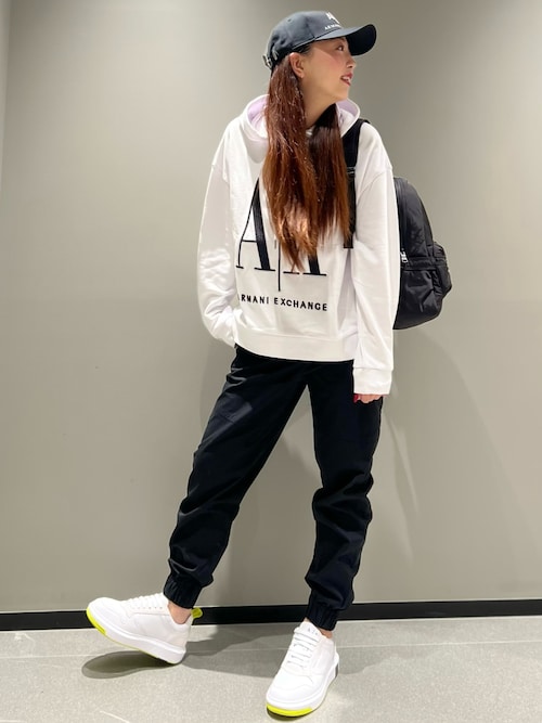 Queen♡（AX アルマーニ エクスチェンジ ららぽーと福岡）｜ARMANI EXCHANGEのバックパック/リュックを使った