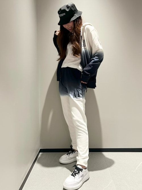 Queen♡（AX アルマーニ エクスチェンジ ららぽーと福岡）｜ARMANI EXCHANGEのハットを使ったコーディネート WEAR