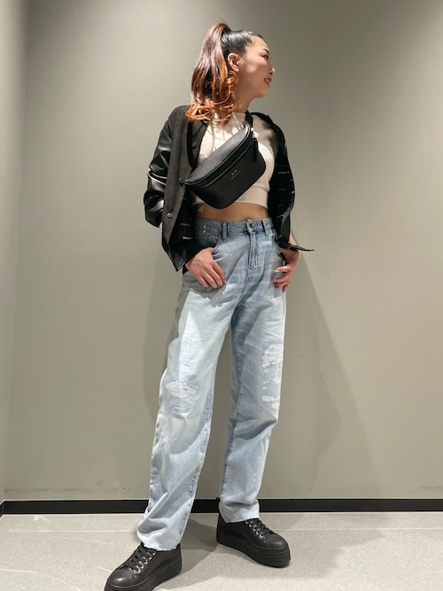 Queen♡（AX アルマーニ エクスチェンジ ららぽーと福岡）｜ARMANI EXCHANGEのブルゾンを使ったコーディネート WEAR