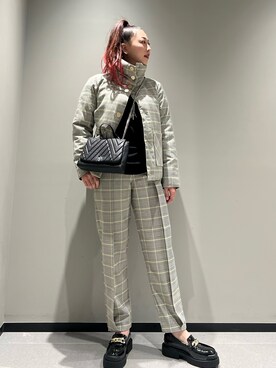 「ARMANI EXCHANGE（アルマーニエクスチェンジ）のアイテム（ブルゾン）」を使った、Queen♡さん（レディース・167cm）の冬コーディネート