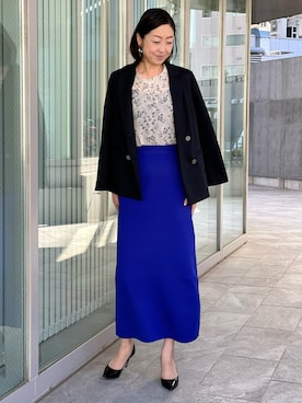 「INED CLARO（イネドクラロ）のアイテム（テーラードジャケット）」を使った、masukaraさん（レディース・170cm）の春コーディネート