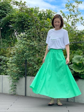 「アイテム（スカート）」を使った、masukaraさん（メンズ・170cm）の夏コーディネート