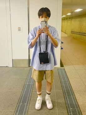 「BEN DAVIS（ベンデイビス）のアイテム（バッグ）」を使った、かいとさん（メンズ・170cm）の夏コーディネート